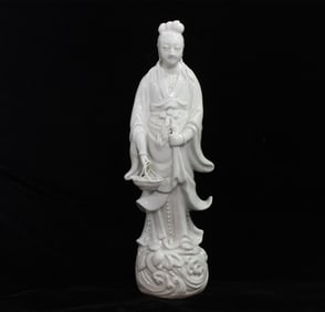 Chinese White Glazed Porcelain Figurine