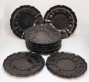 Chinese Zitan Wood Carved Dish