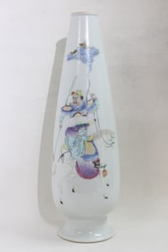 Chinese Hand-painted Porcelain Phoenix-tail Vase