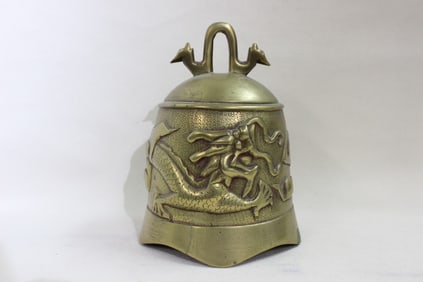 Chinese Brass Temple Gong Bell