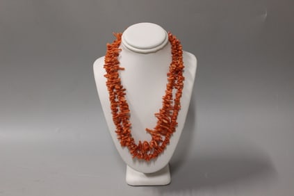 Multi-strand Coral Necklace