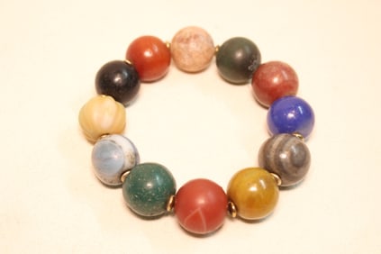 Multicolor Gemstone Stretch Bracelet