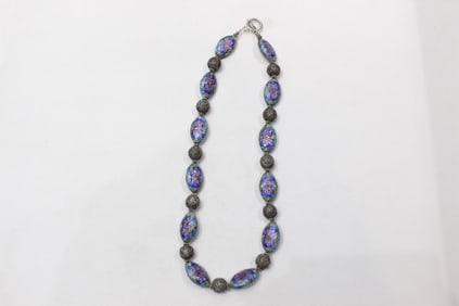 Vintage Chinese Cloisonné Enamel Export Necklace