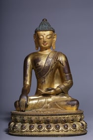 Chinese Gilt Bronze Buddha
