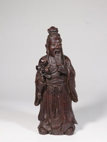 Qing Chinese Bamboo Carved Figural