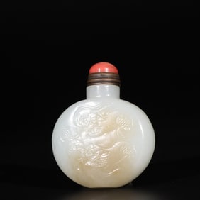 Chinese Jade Carved Snuff Bottle