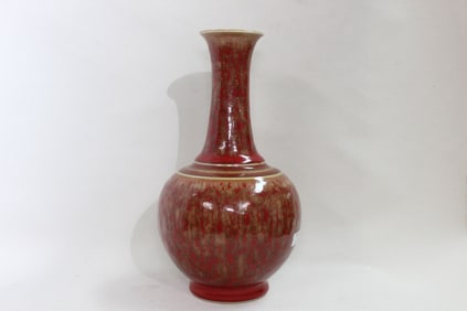 Chinese flambé glaze porcelain bottle vase,Mark