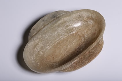 Chinese Hand-carved Jade Dish or Bowl