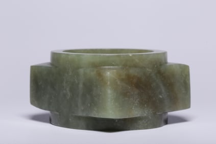 Chinese Ritual Jade Cylinder Cong