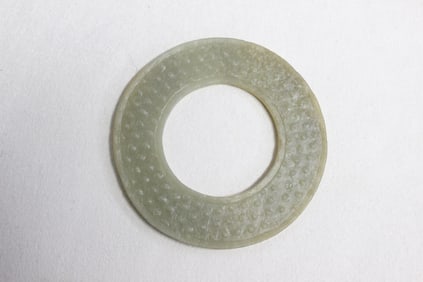 Ancient Type Chinese Jade Carved "Bi" Disc