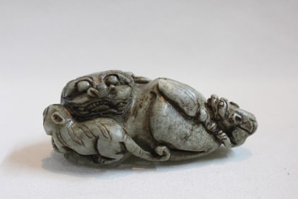 Chinese Carved Stone Mythical Beast