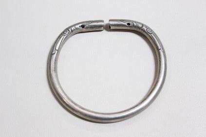 Vintage Chinese Silver "split bangle" Bracelet