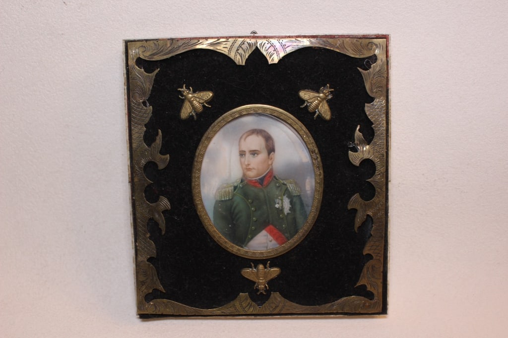 Antique Hand Painted Miniature Portrait of Emperor Napoleon Bonaparte (1 of 9)