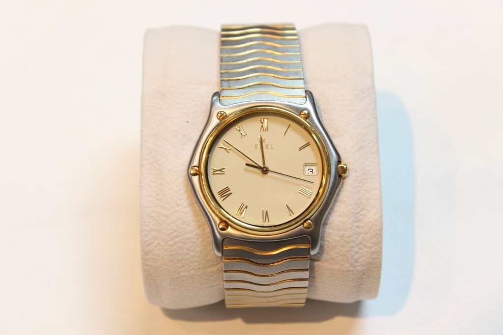 EBEL Classic Wave Two Tone Wrist Watch w 18K Gold (1 of 7)