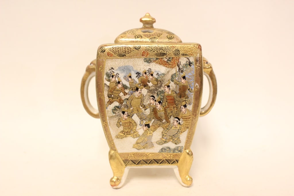 Antique Japanese Meiji Period Satsuma Koro (1 of 8)