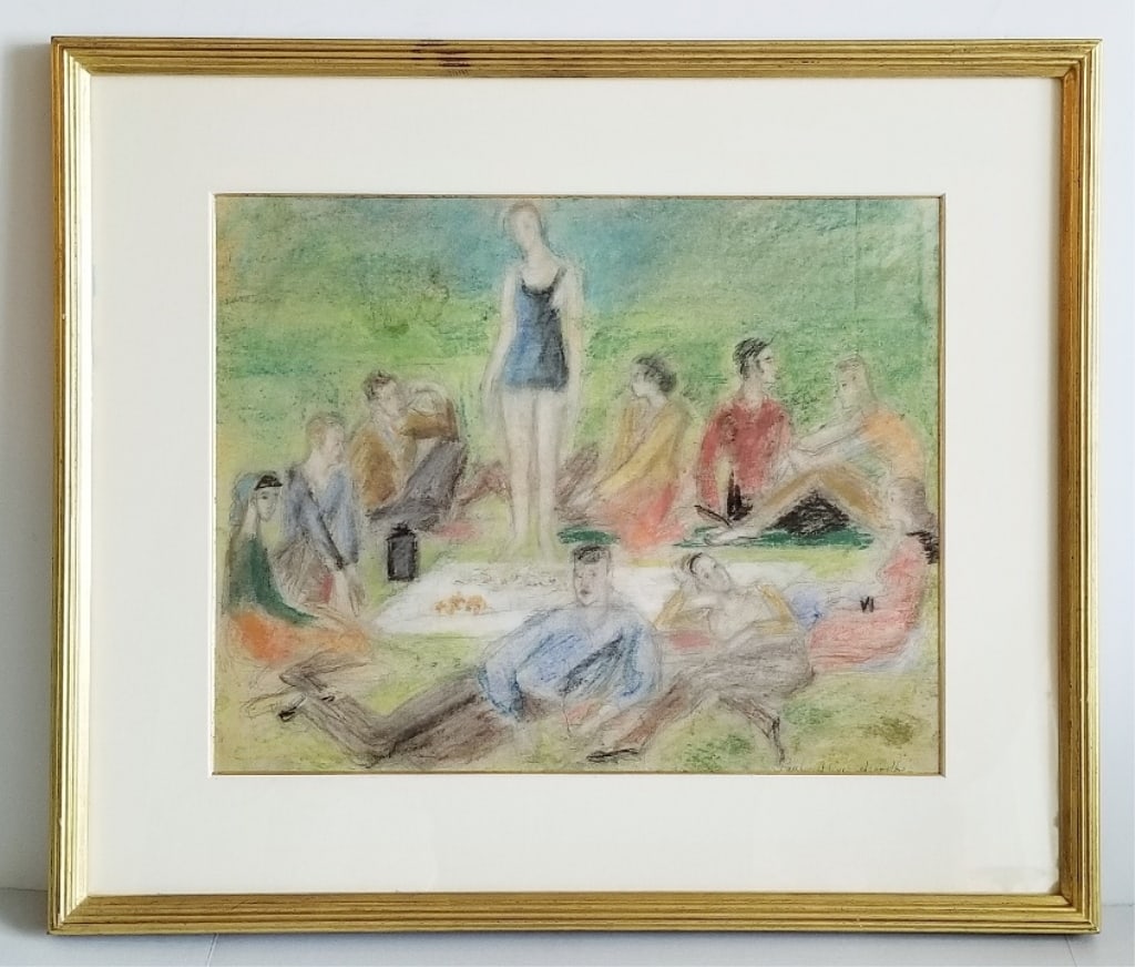 Antique Russian Alexis P.Arapoff pastel (1 of 4)