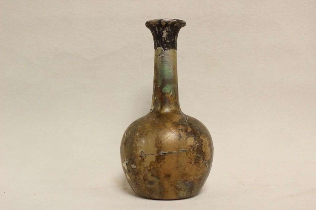 Ancient Roman Glass Bottle (1 of 8)