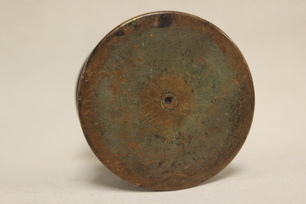 Antique Middle Eastern brass container - 8