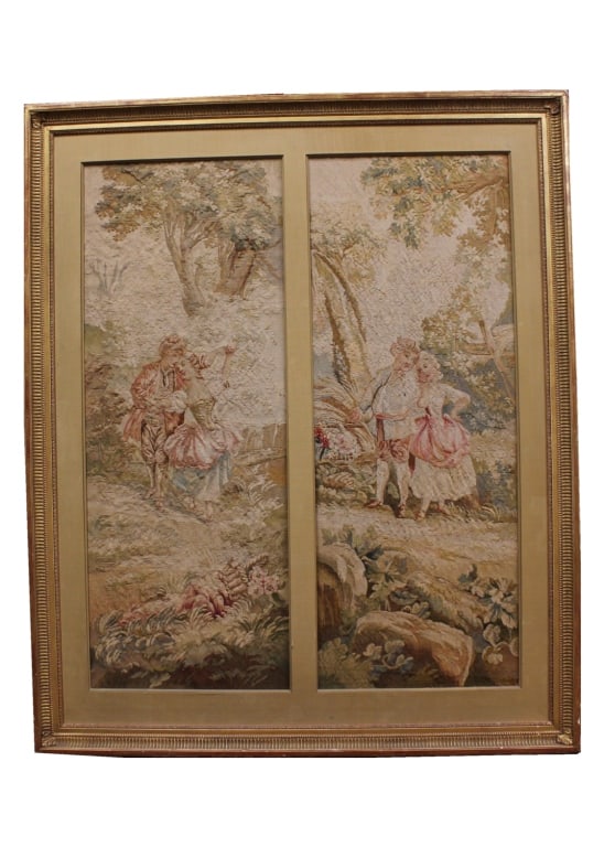 Large French Needle Point Tapestry, 19th.C (1 of 4)