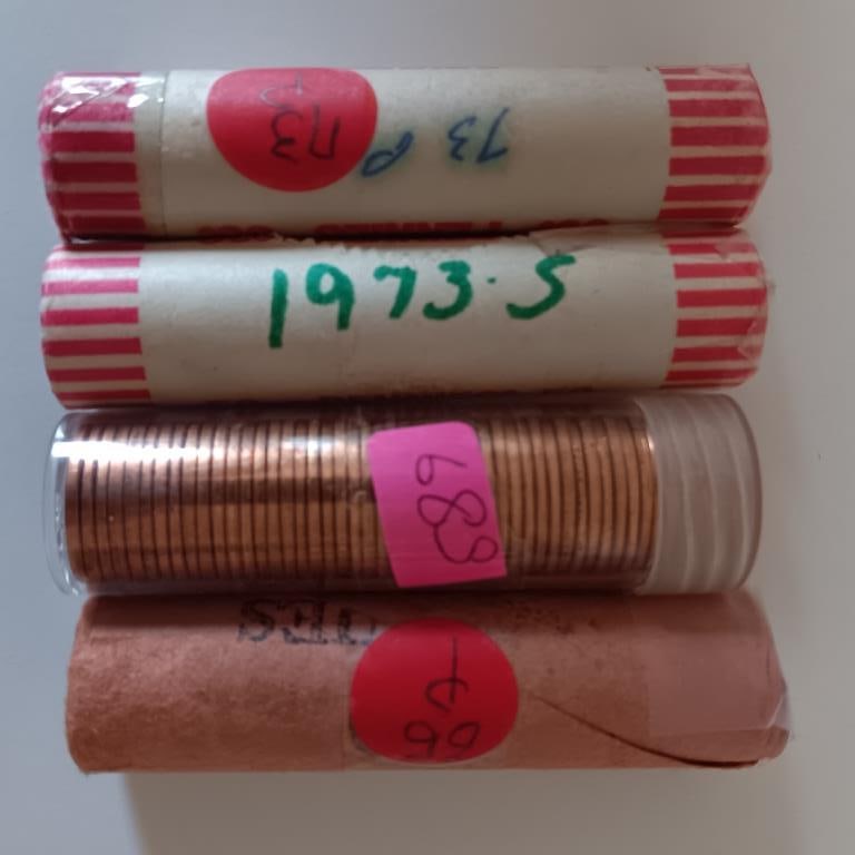 Four Rolls of Lincoln Memorial Cent (penny) (1 of 2)