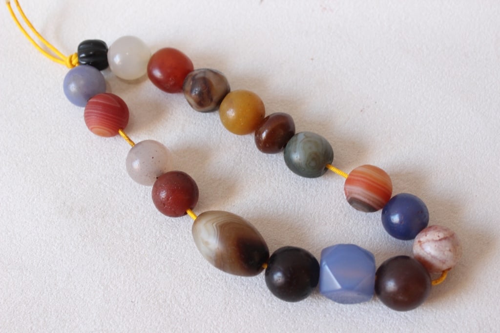 A String of Assorted Natural Stone Beads (1 of 3)