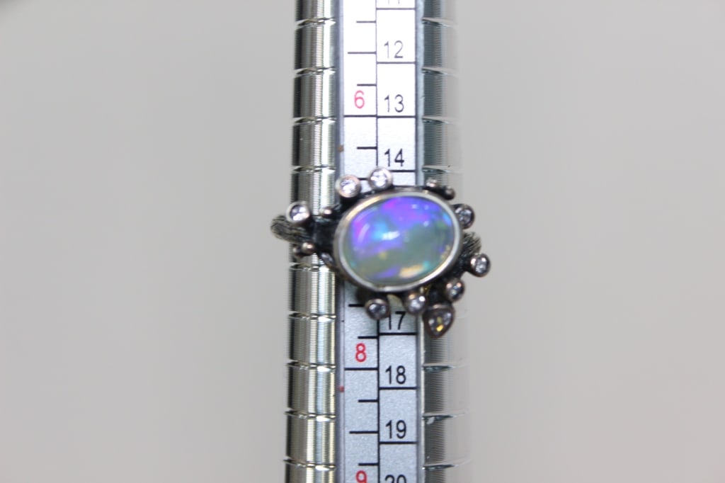 Handcrafted Oval Cabochon opal Ring - 2