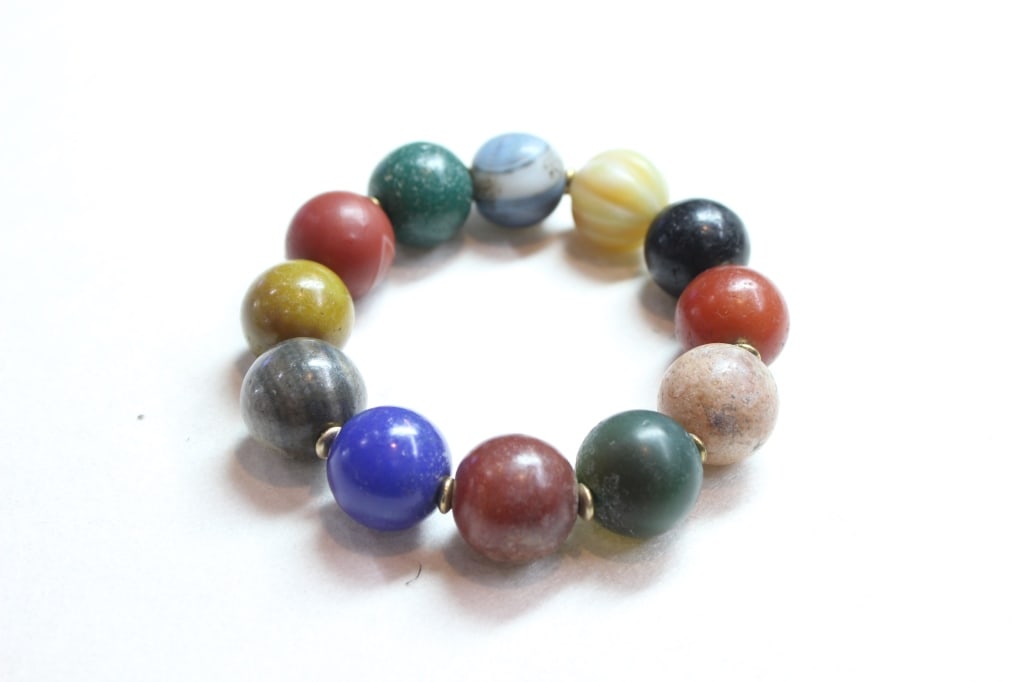 Multi-gemstone Beaded Stretch Bracelet - 2