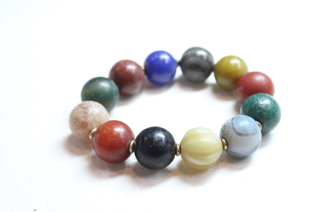 Multi-gemstone Beaded Stretch Bracelet - 3