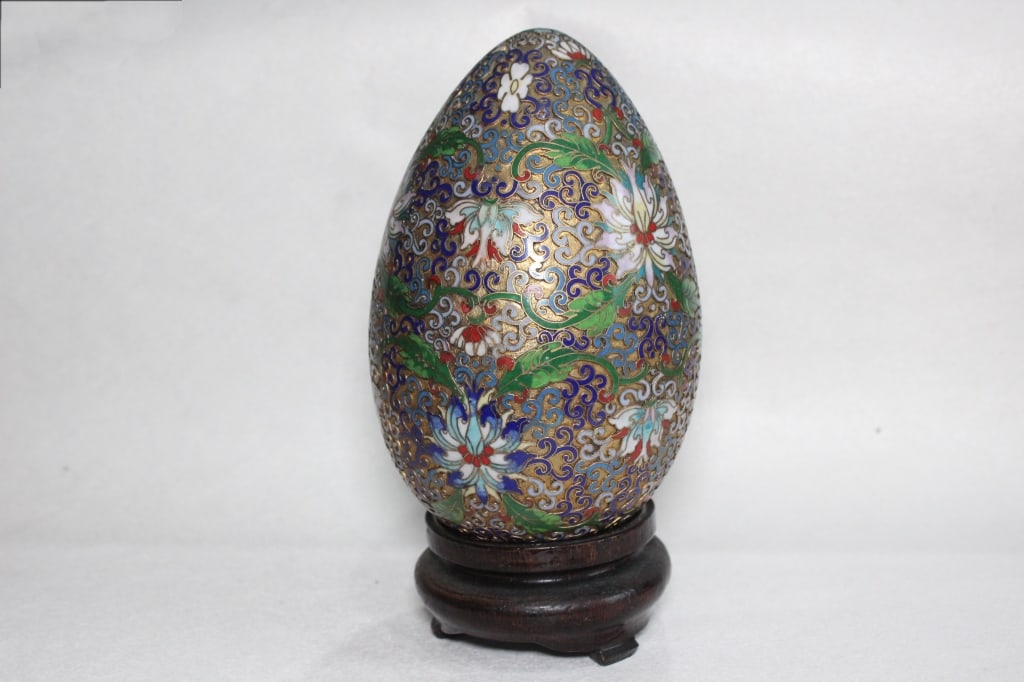 Chinese cloisonné enamel Egg (1 of 7)