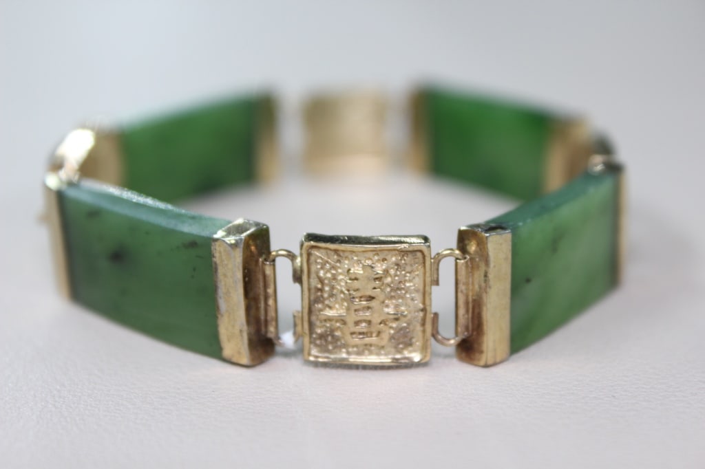 Spinach Jade Bracelet - 2