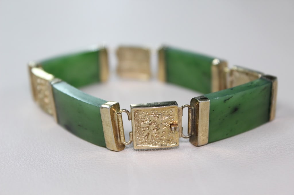 Spinach Jade Bracelet - 3