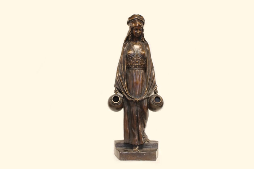 "The Water Carrier",Patinated Bronze Figure Sculpt (1 of 10)