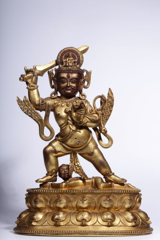 Chinese Gilt Bronze Buddha Statue (1 of 9)