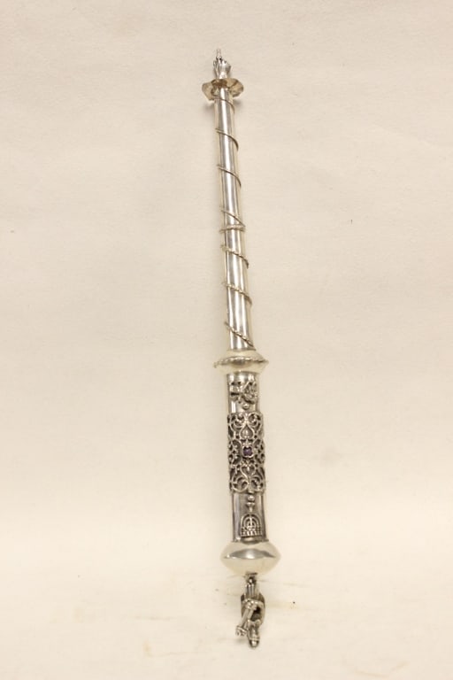 19th-century Russian Sterling Silver Torah pointer (1 of 9)
