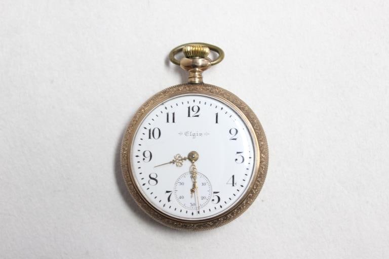 antique Elgin National Watch Company pocket watch (1 of 4)