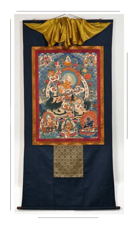 Tibetan Hand Paint Thangka (1 of 8)