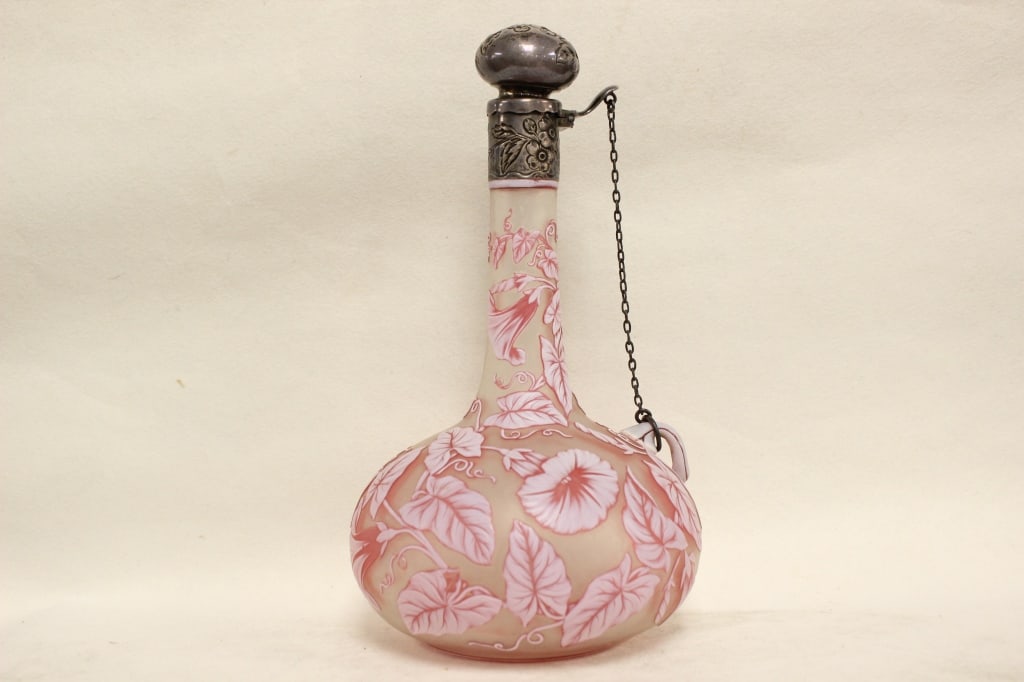 English Cameo Glass Decanter (1 of 10)