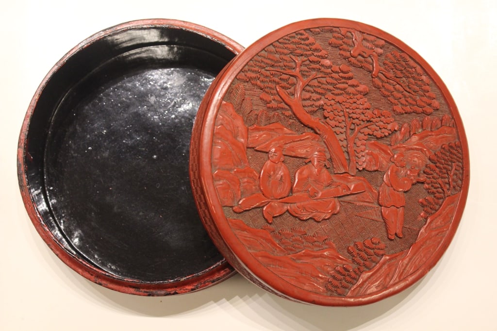 Chinese Cinnabar Case,19th.C - 6