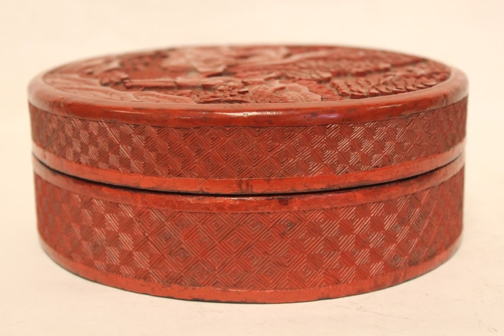Chinese Cinnabar Case,19th.C - 7