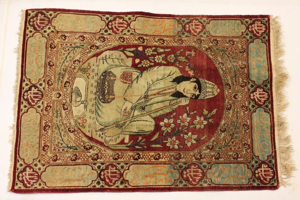 Early 19th.C Persian Handmade Rug: 19th.C Persian Handmade Rug . Dimensions: 37" by 25 1/2" From a Manhattan, New York Private Collector