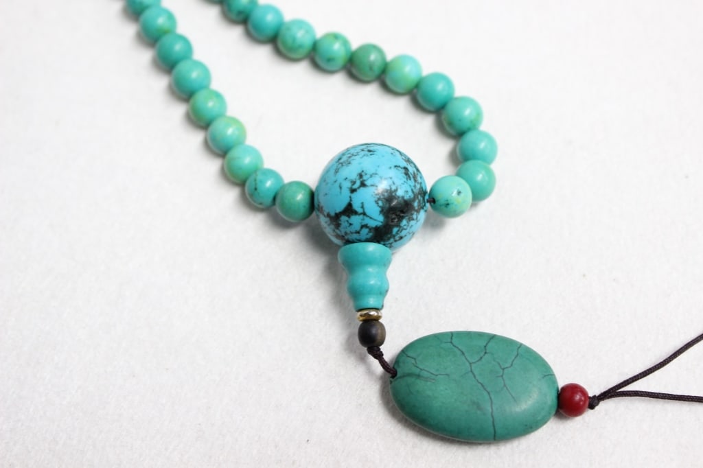 Turquoise Mala Necklace - 4