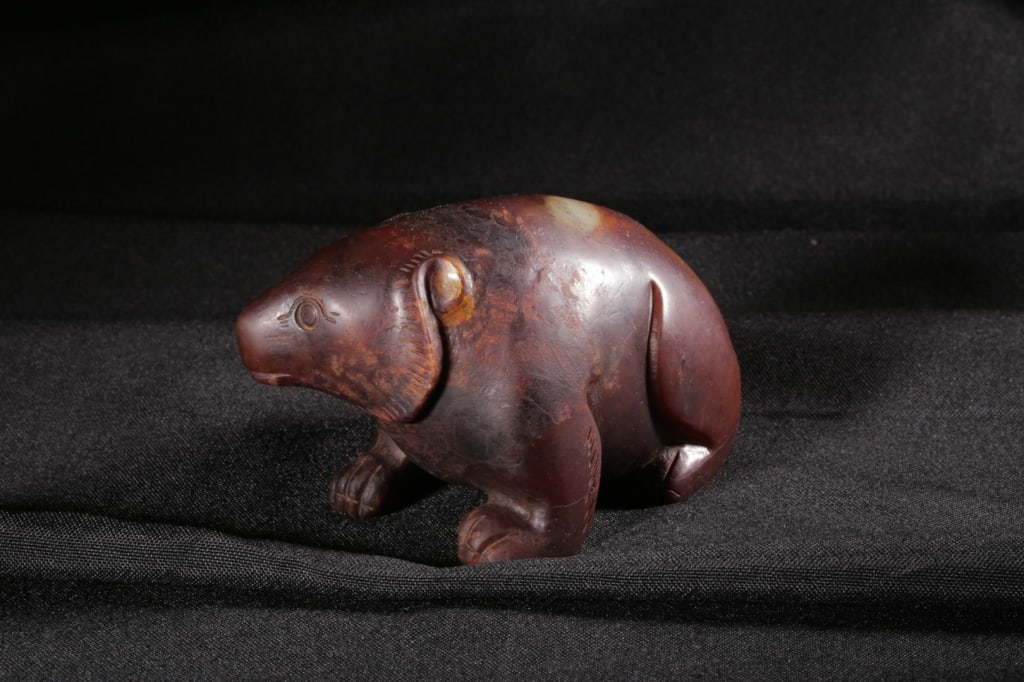 Chinese Jade Carved Bear - 9