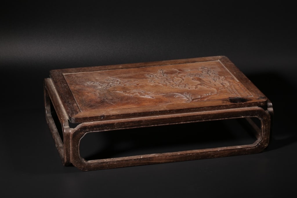 Chinese carved Rosewood Table Stand (1 of 13)