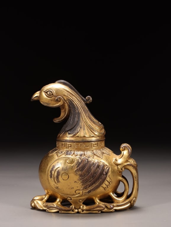 Chinese Gilt-bronze Incense Burner (1 of 9)