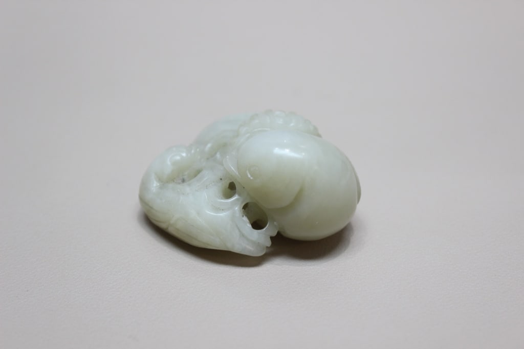 Chinese Jade Carved Toggle - 2