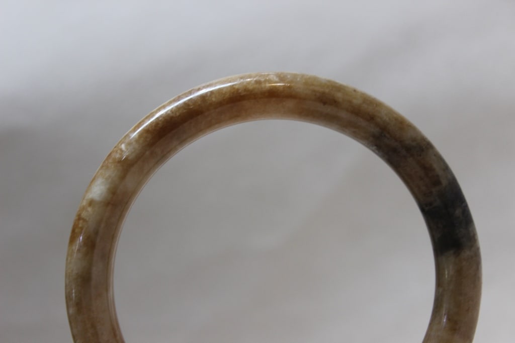 Chinese Jade Carved Bangle - 4