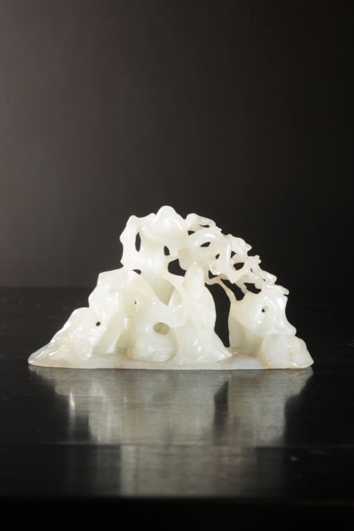 Chinese Jade Carved Mountain - 2