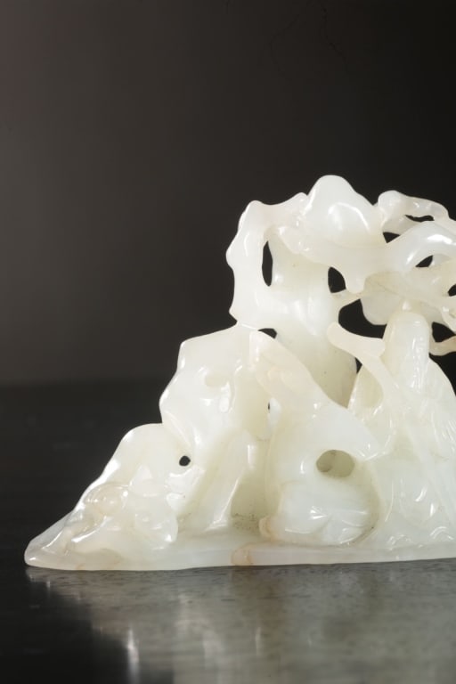 Chinese Jade Carved Mountain - 4