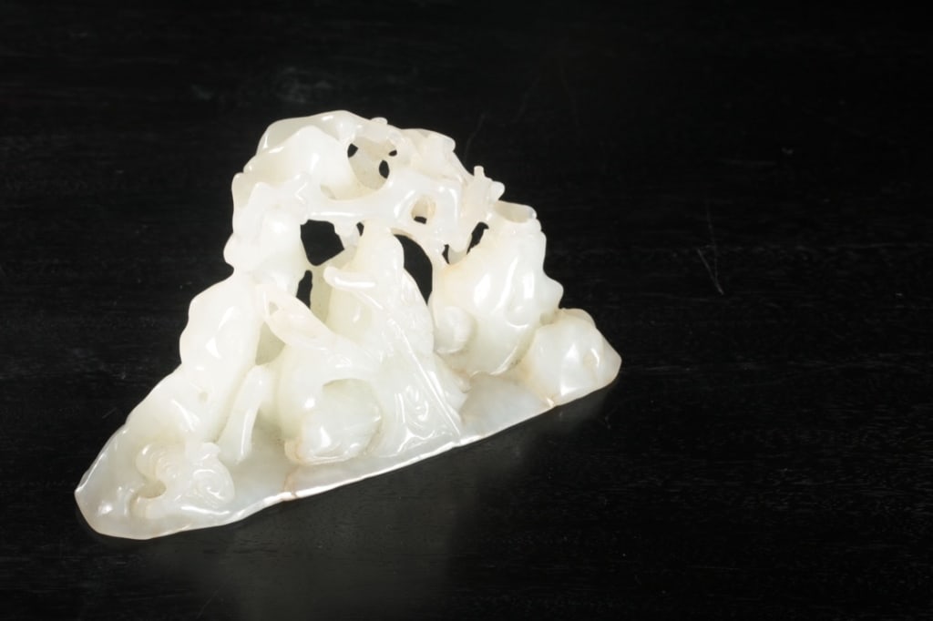 Chinese Jade Carved Mountain - 8