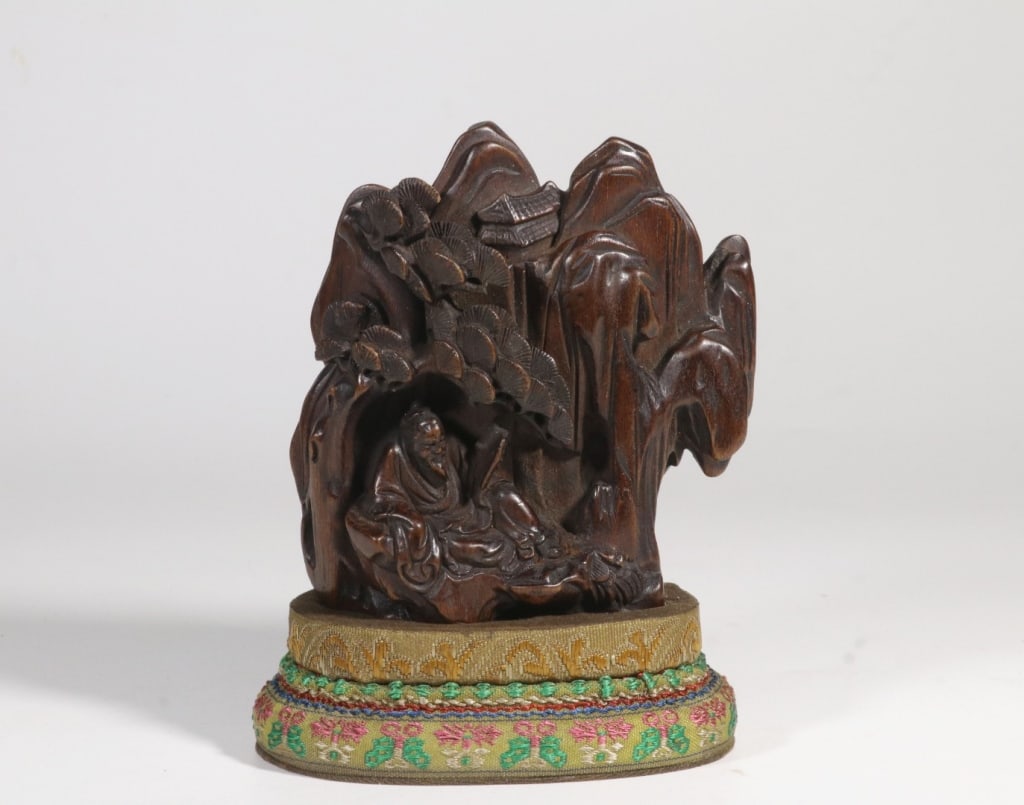 Chinese Hand Carved Chengxiang Wood Tree (1 of 9)